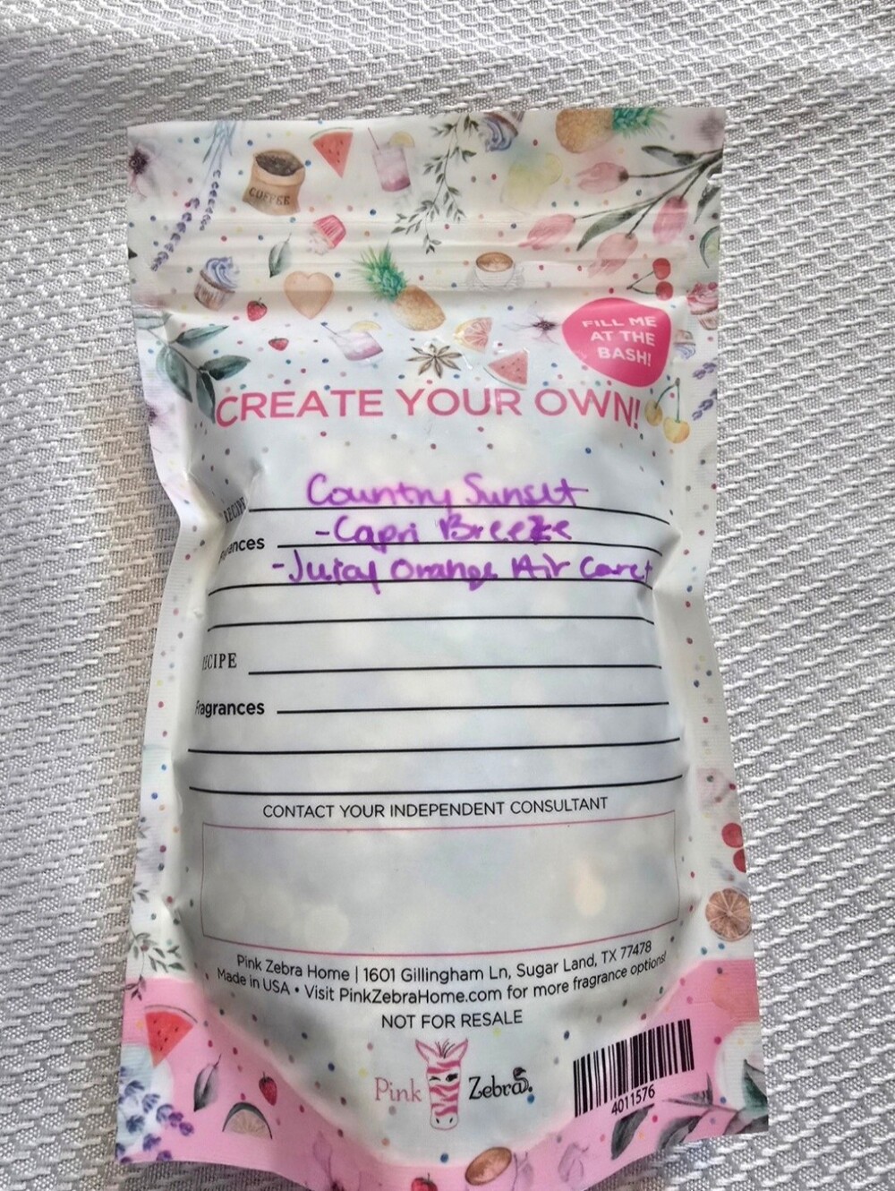 Pink Zebra Country Sunset Wax Melts